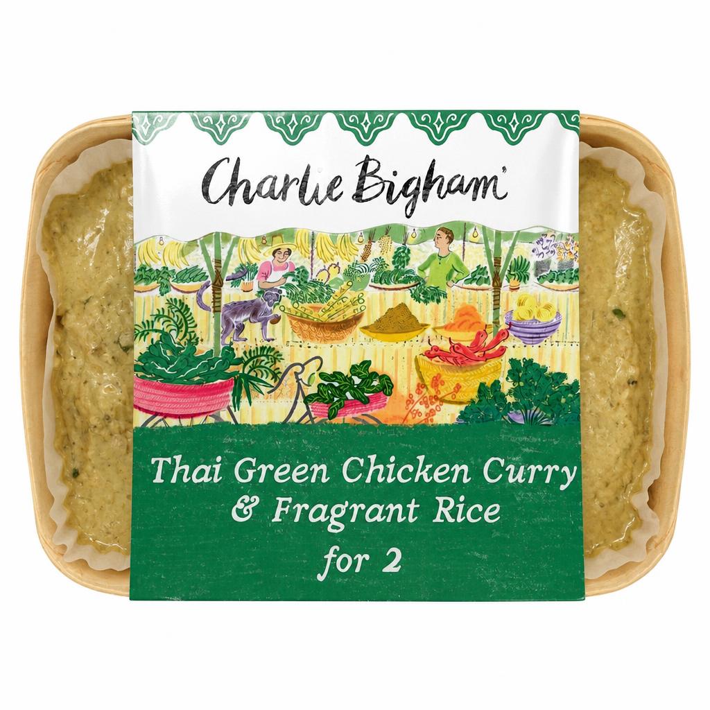 Charlie Bigham's Thai Green Chicken Curry & Fragrant Rice 805G