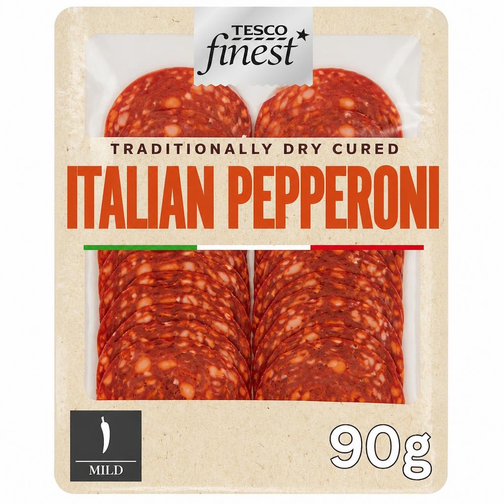Tesco Finest Italian Pepperoni 90G