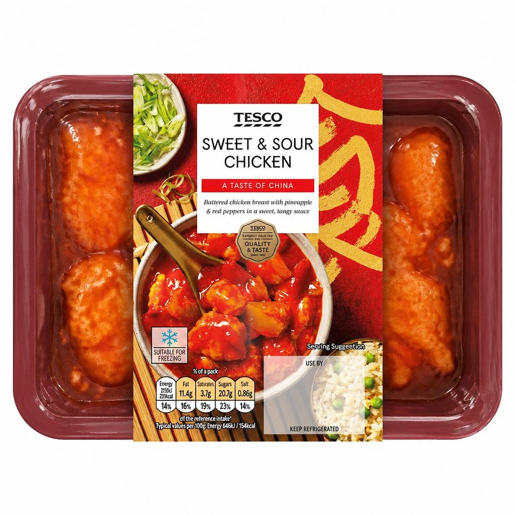 Tesco Sweet And Sour Chicken 400G