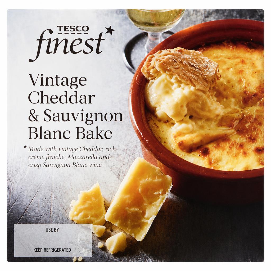Tesco Finest Vintage Cheddar & Sauvignon Blanc Bake 150G