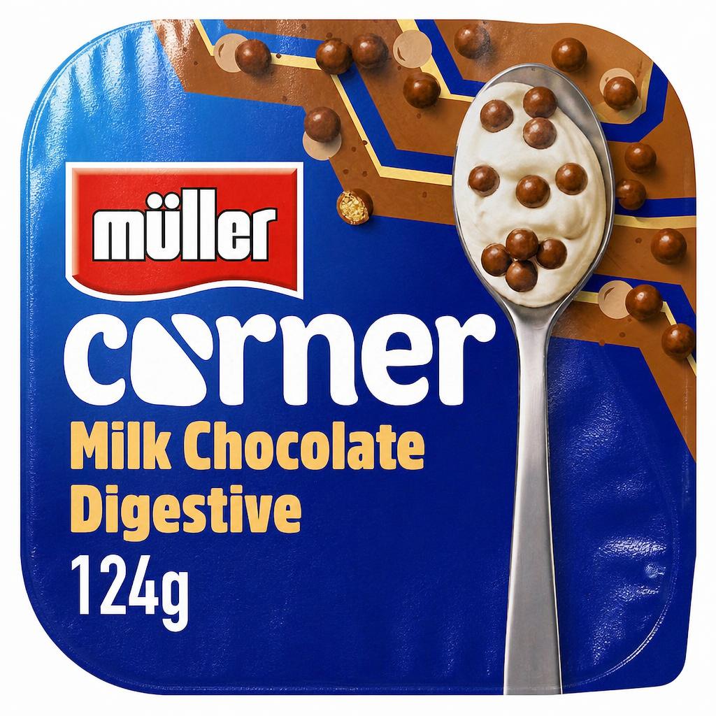 Muller Corner Vanilla Yogurt with Chocolate Digestive Biscuits