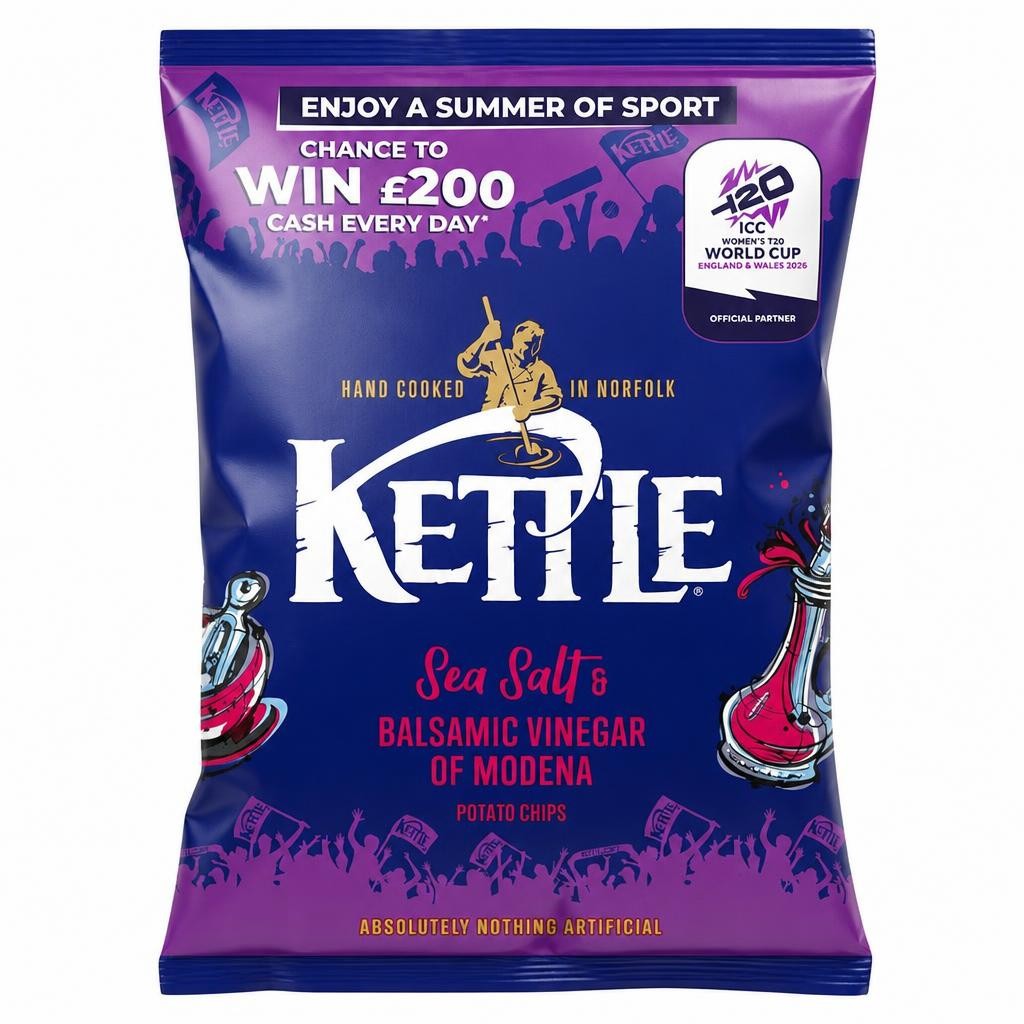 Kettle Chips Sea Salt & Balsamic Vinegar Crisps 40 G