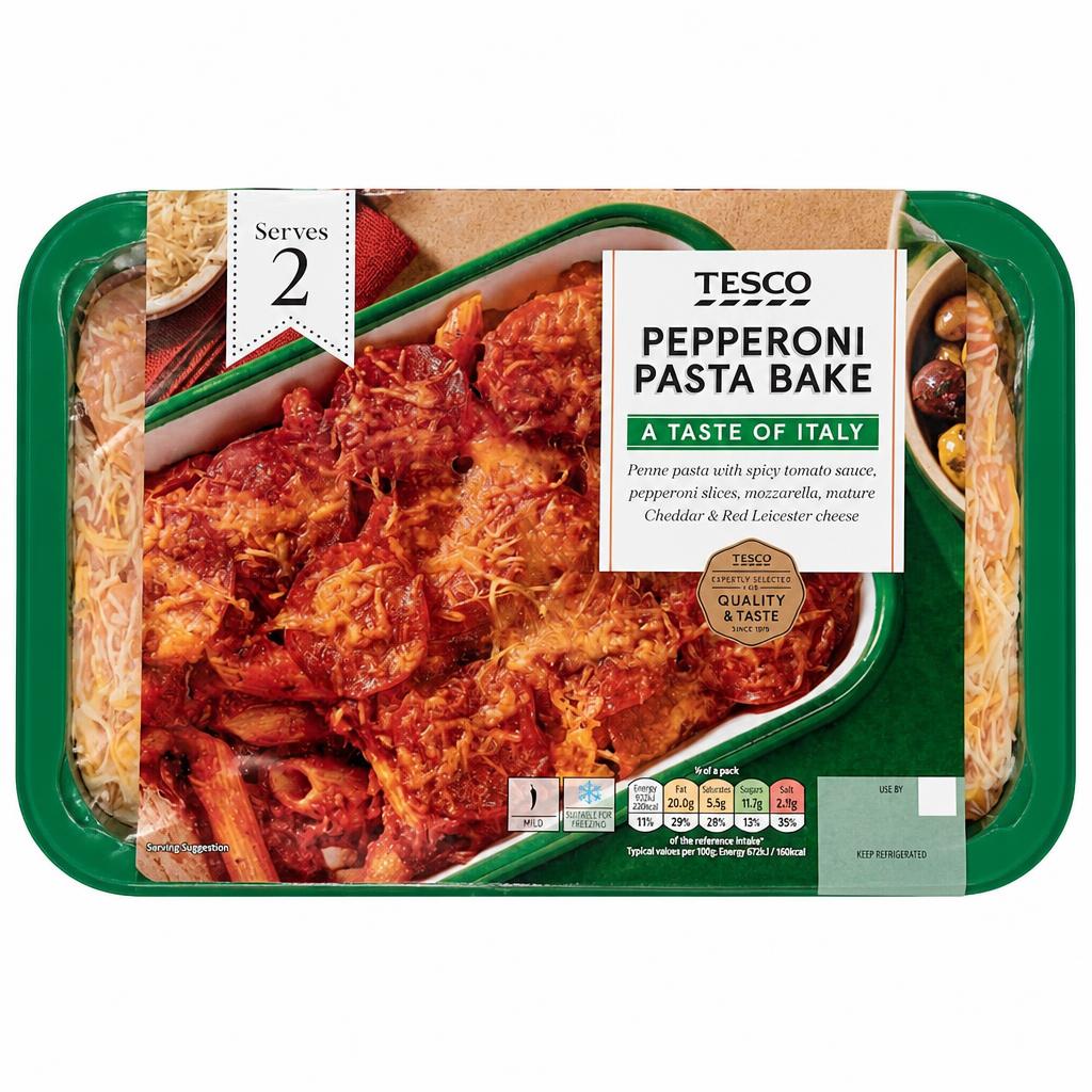 Tesco Pepperoni Pasta Bake 750G