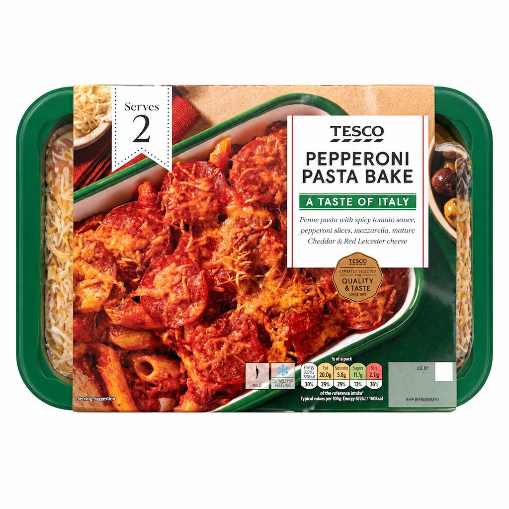 Tesco Pepperoni Pasta Bake 750G