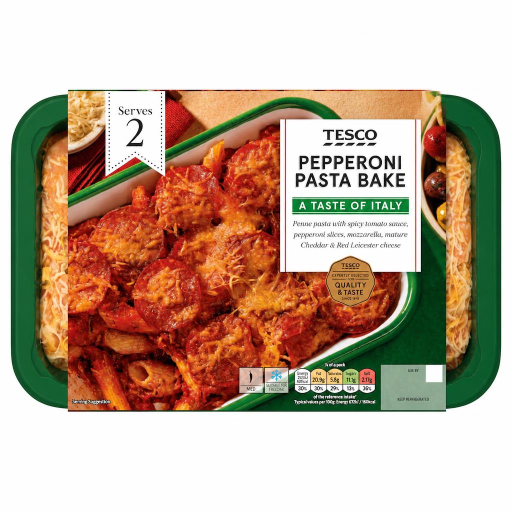Tesco Pepperoni Pasta Bake 750G