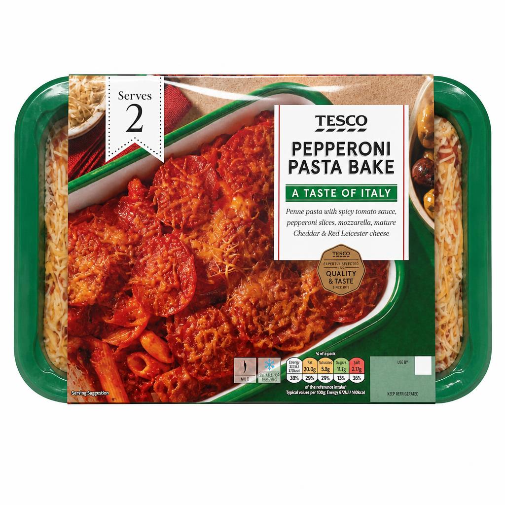 Tesco Pepperoni Pasta Bake 750G