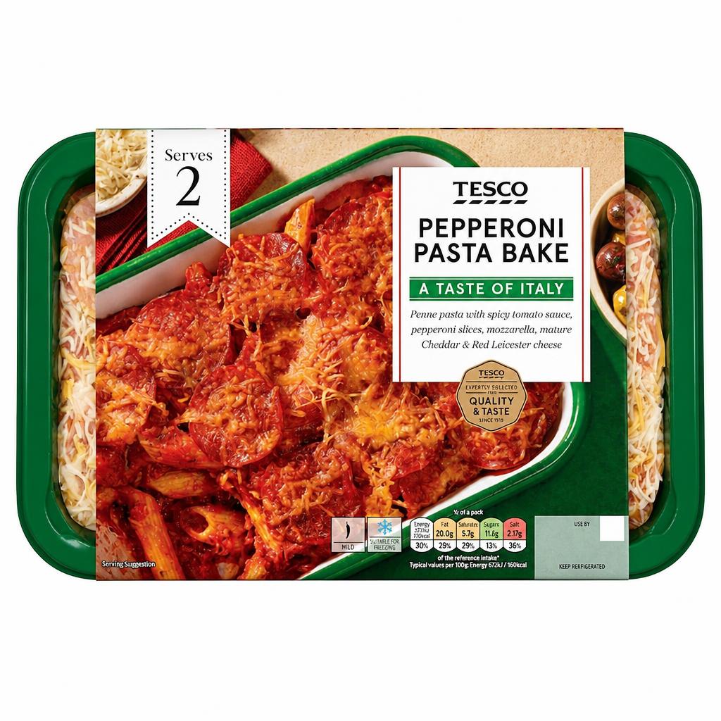 Tesco Pepperoni Pasta Bake 750G