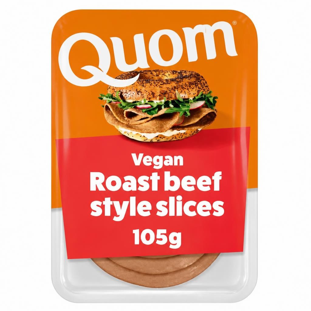 Quorn Vegan Roast Beef Style Slices 105G