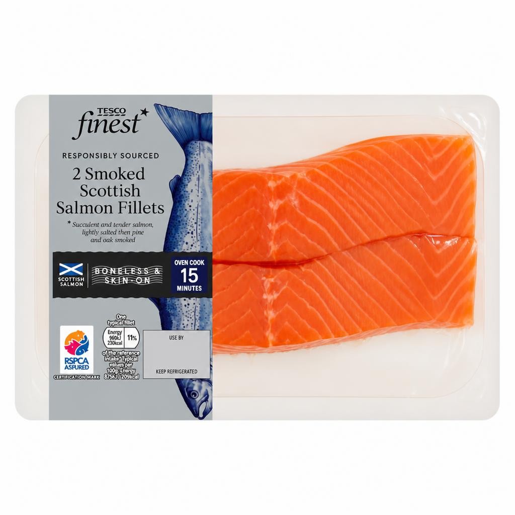 Tesco Finest Smoked Scottish Salmon Fillets 240g