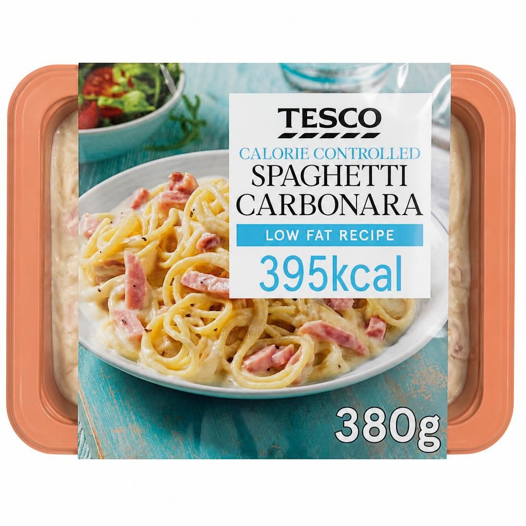 Tesco Calorie Controlled Spaghetti Carbonara 380G