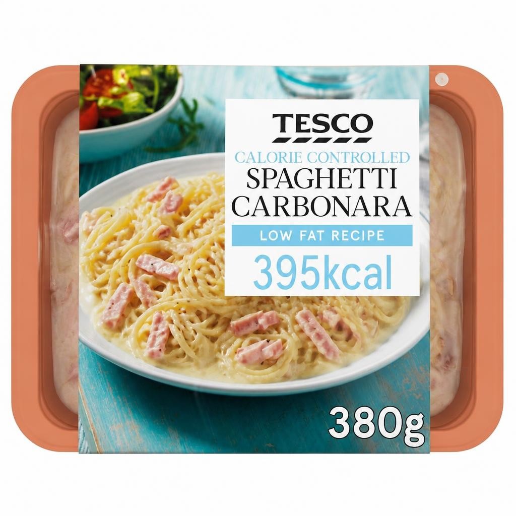 Tesco Calorie Controlled Spaghetti Carbonara 380G