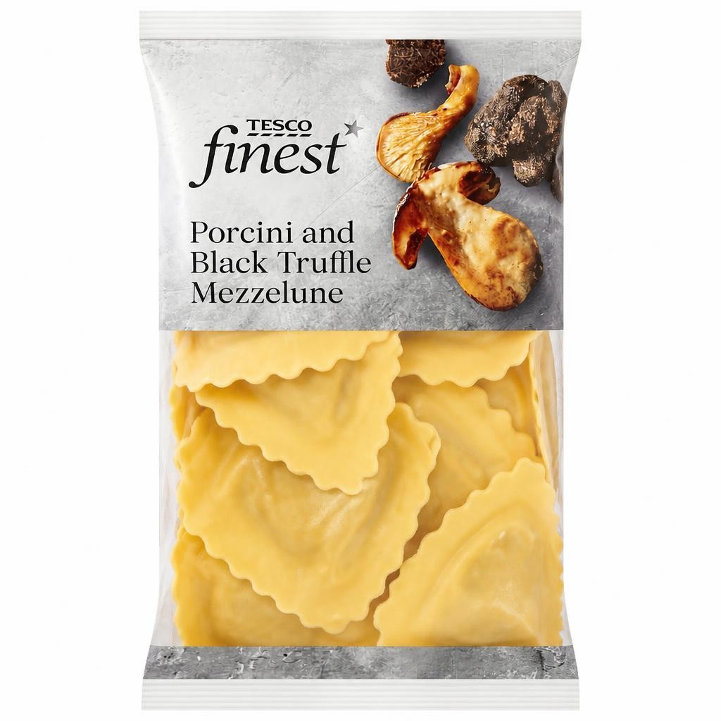 Tesco Finest Porcini & Black Truffle Mezzelune 250G