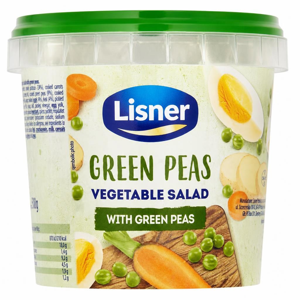 Lisner Vegetable Salad Green Pea 500G