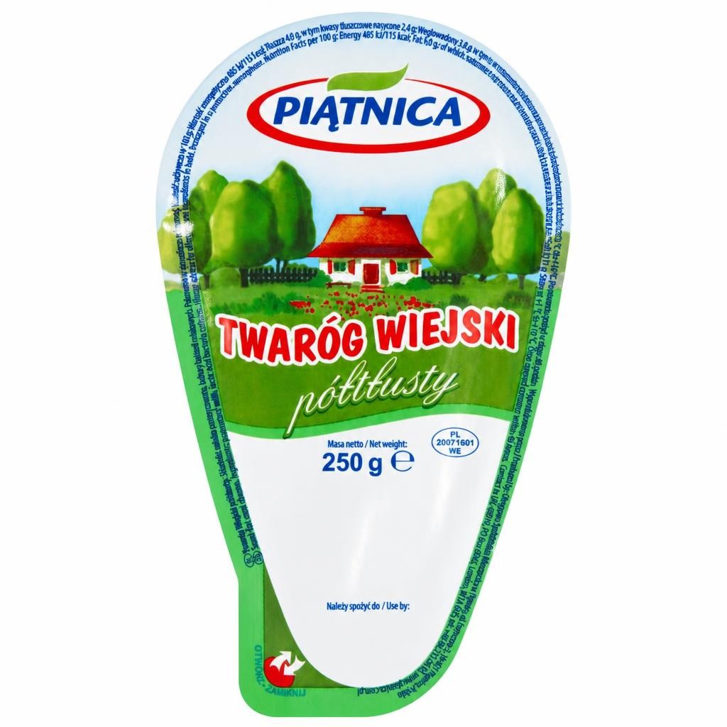 Piatnica Semi-Fat Curd Cheese 250g