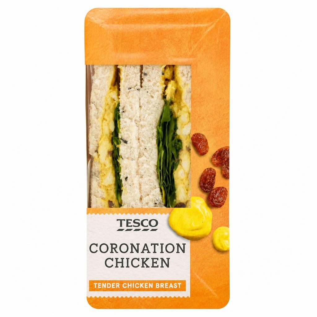 Tesco Coronation Chicken Sandwich