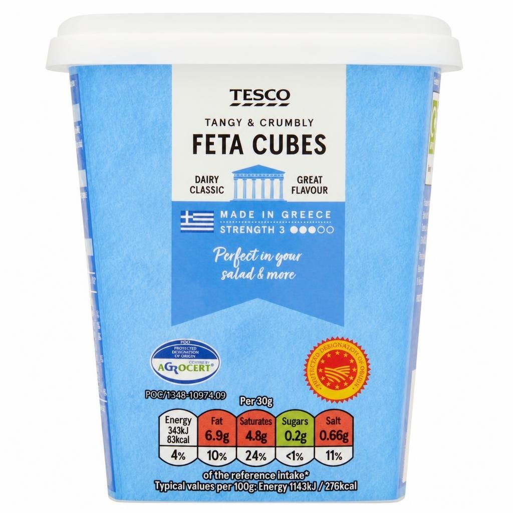 Tesco Feta Cubes 410G