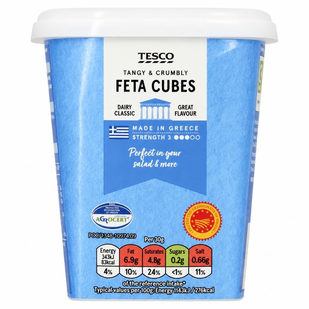Tesco Feta Cubes 410G