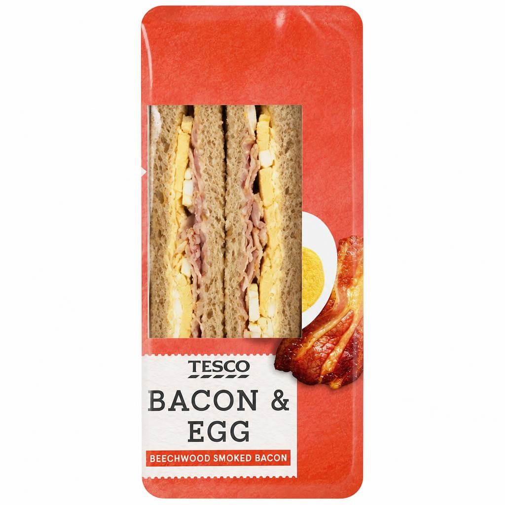 Tesco Bacon & Egg Sandwich