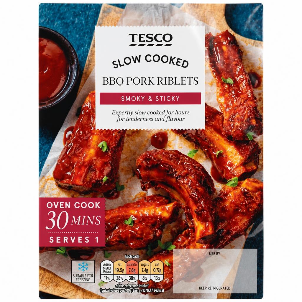Tesco Bbq Pork Riblets 300G