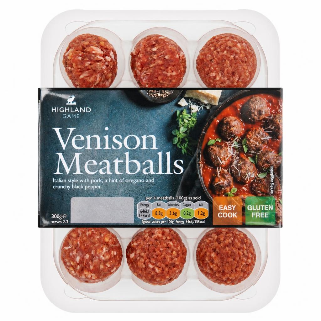 Highland Game Venison Meatballs300g(L)