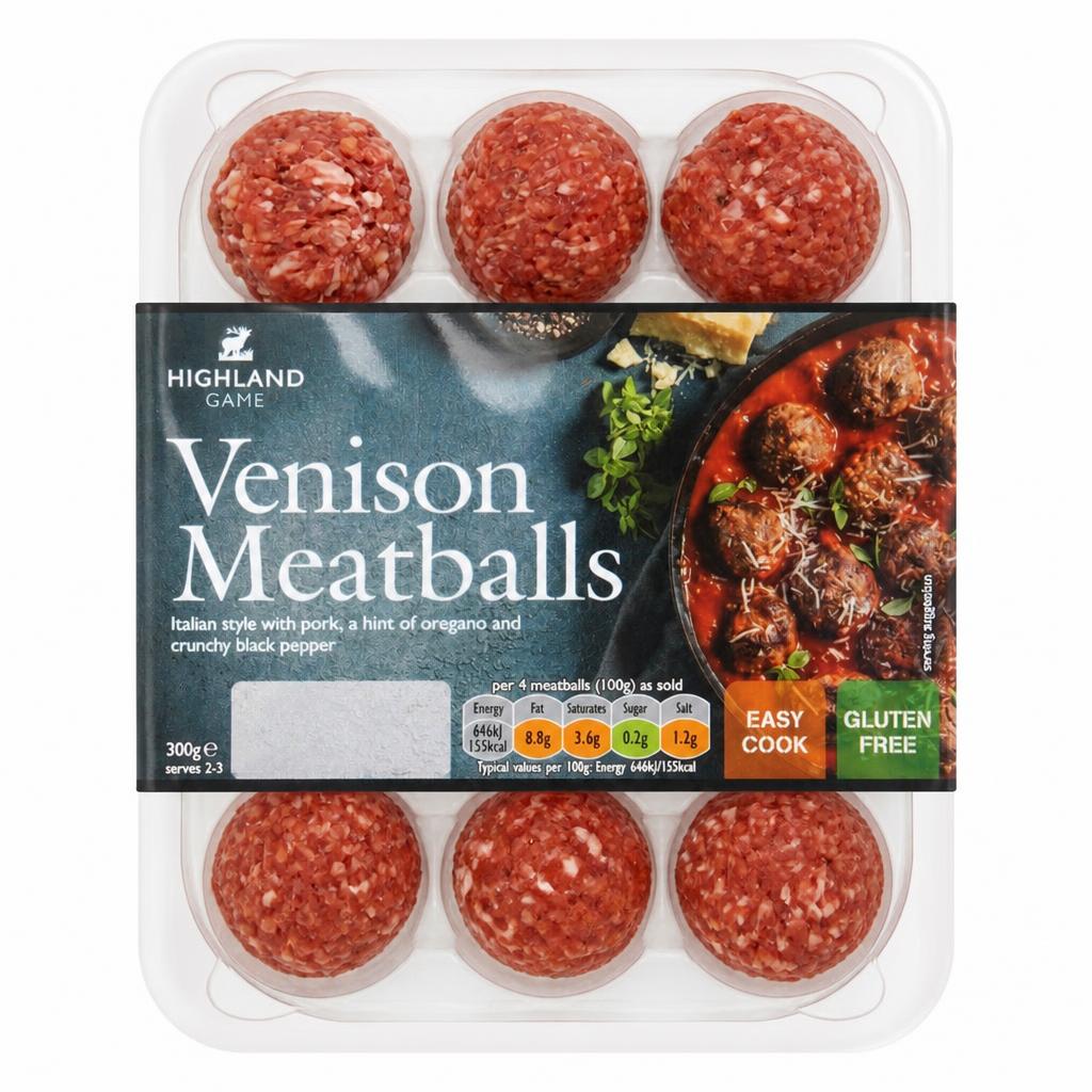 Highland Game Venison Meatballs300g(L)