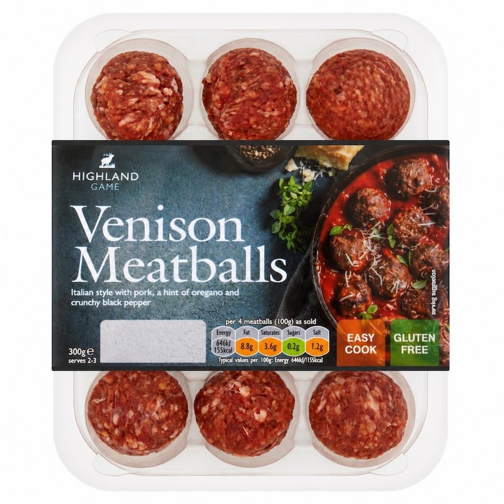 Highland Game Venison Meatballs300g(L)
