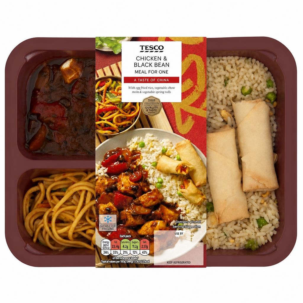 Tesco Chicken & Black Bean Meal For One 500G