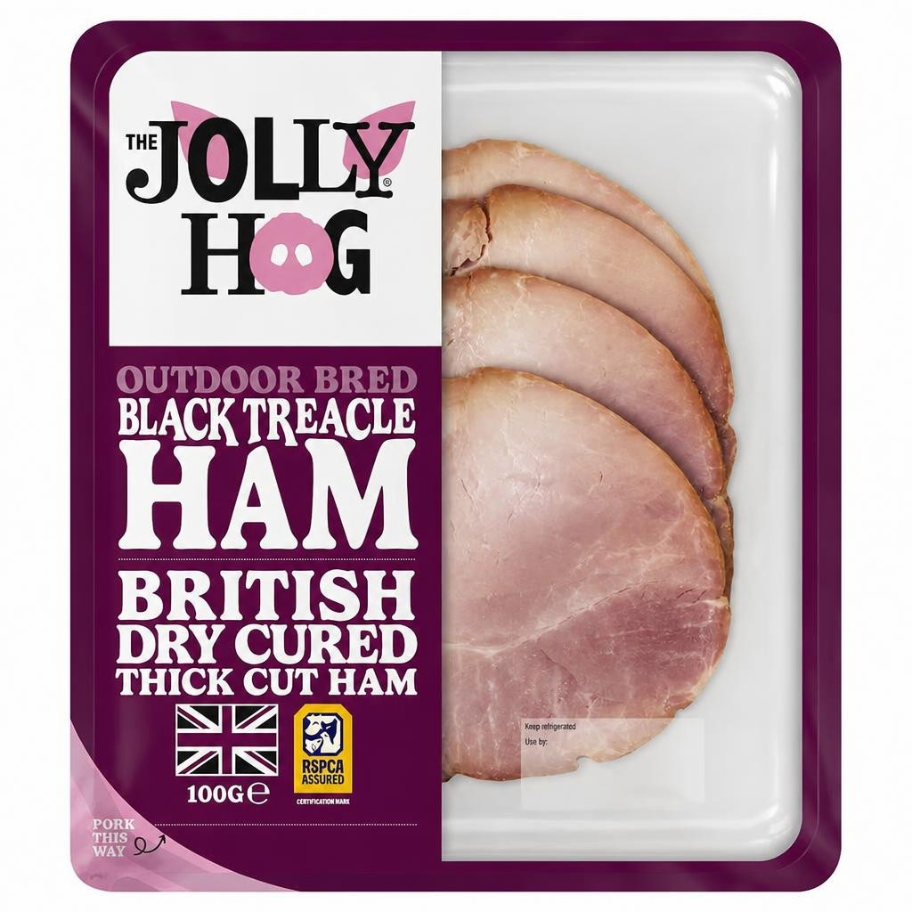 The Jolly Hog Outdoor Bred Black Treacle Ham 100G