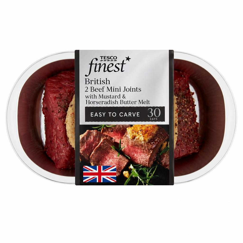 Tesco Finest 2 Mini Beef Rump Joints 323G