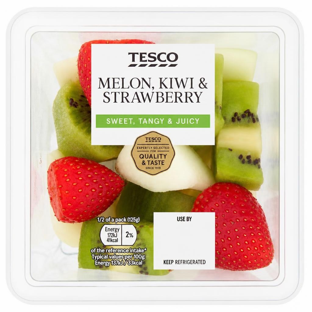 Tesco Kiwi, Melon & Strawberries 250G