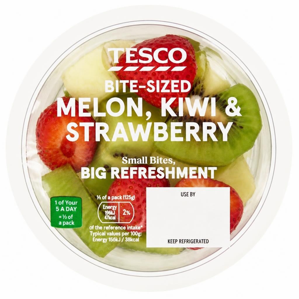 Tesco Kiwi, Melon & Strawberries 250G