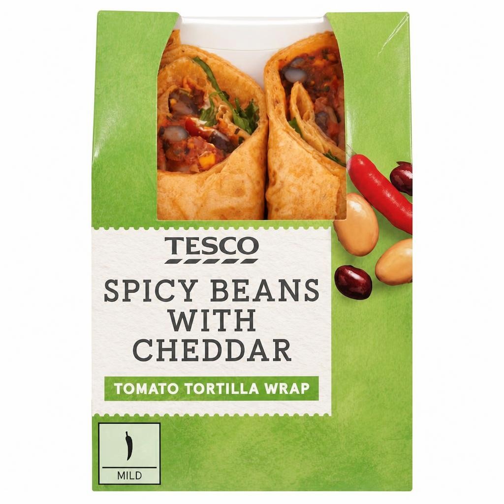 Tesco Spicy Bean Wrap