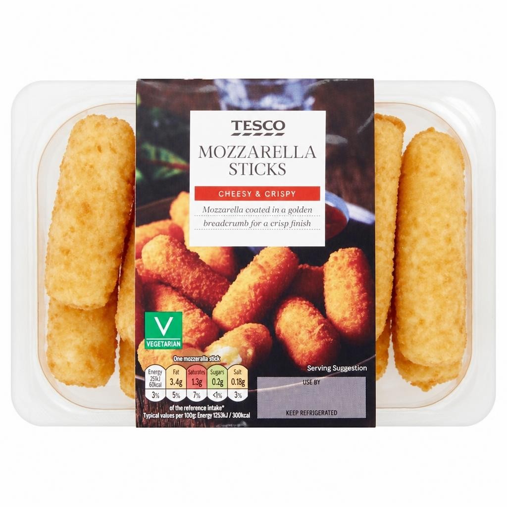 Tesco 12 Mozzarella Sticks 240G
