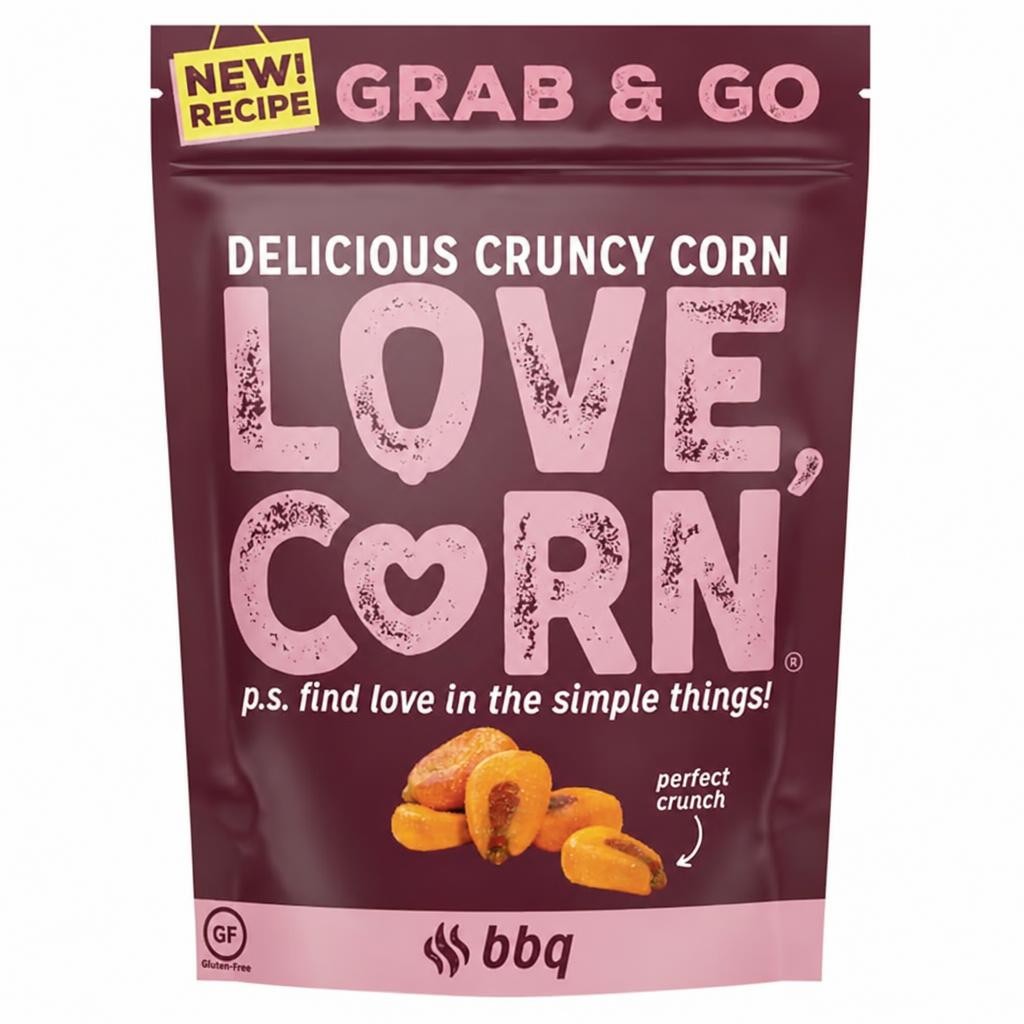 Love,Corn Bbq Roasted Corn Snack 45G