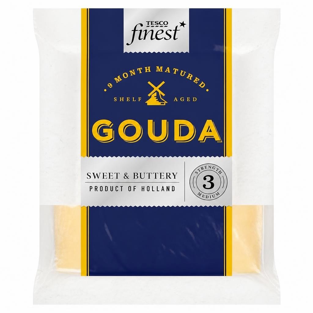 Tesco Finest Vintage Gouda Cheese 200 G