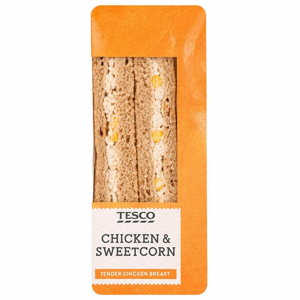 Tesco Chicken & Sweetcorn Sandwich