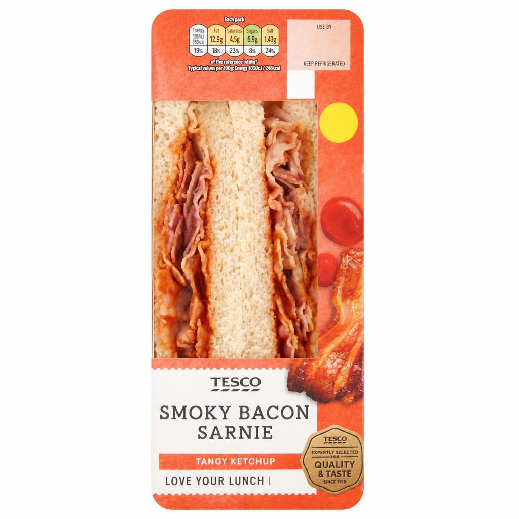 Tesco Smoky Bacon Sarnie - Tangy Ketchup