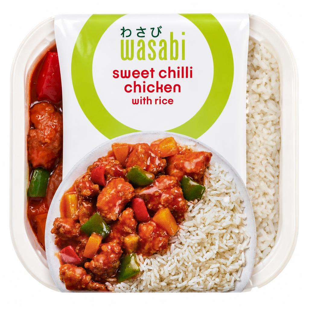 Wasabi Sweet Chilli Chicken With Rice 450G