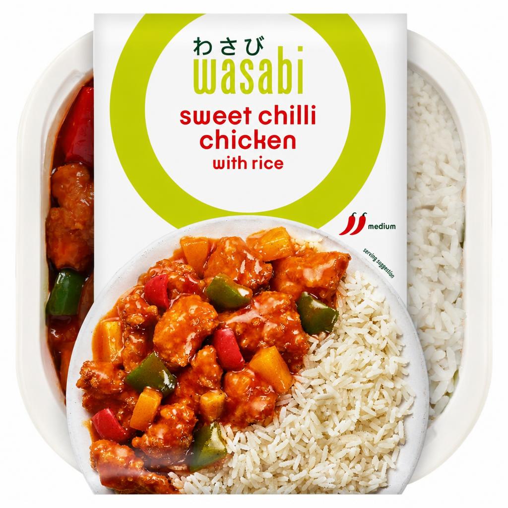 Wasabi Sweet Chilli Chicken With Rice 450G