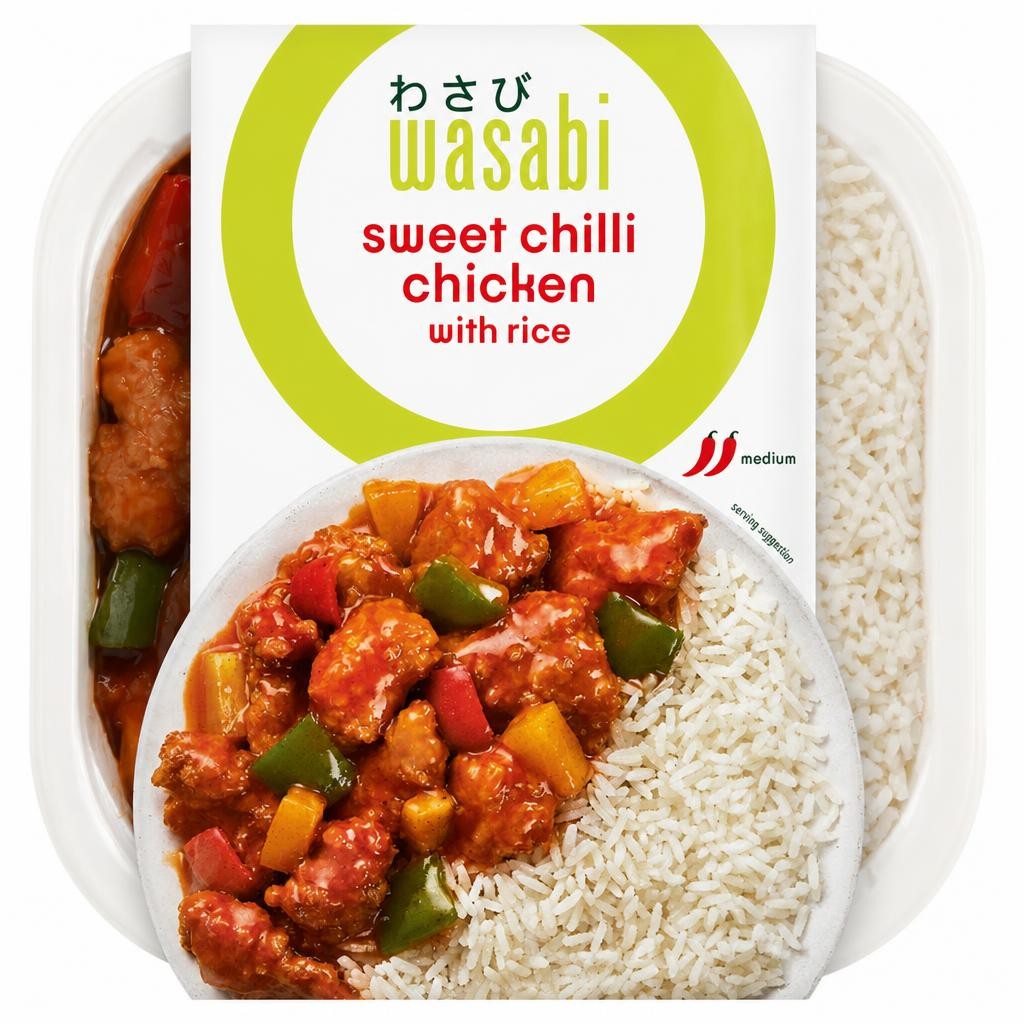 Wasabi Sweet Chilli Chicken With Rice 450G
