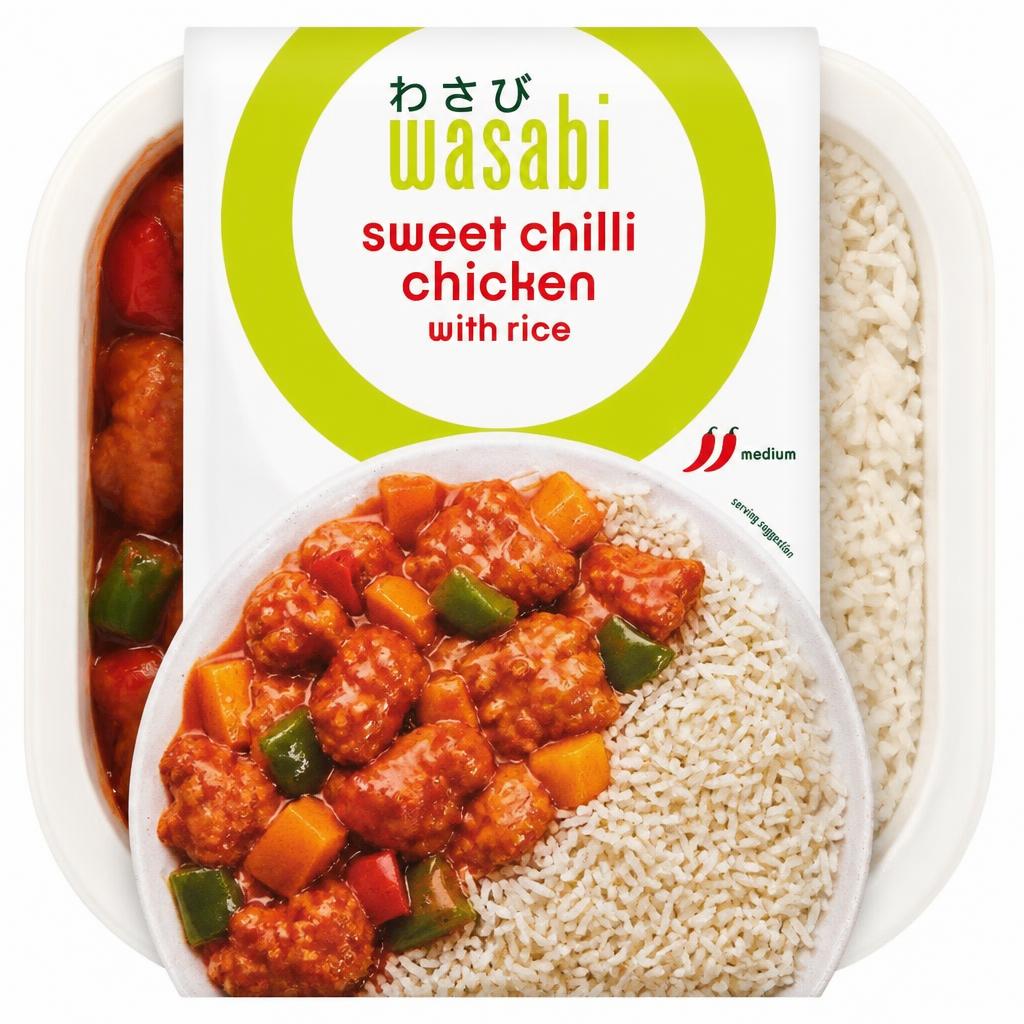 Wasabi Sweet Chilli Chicken With Rice 450G