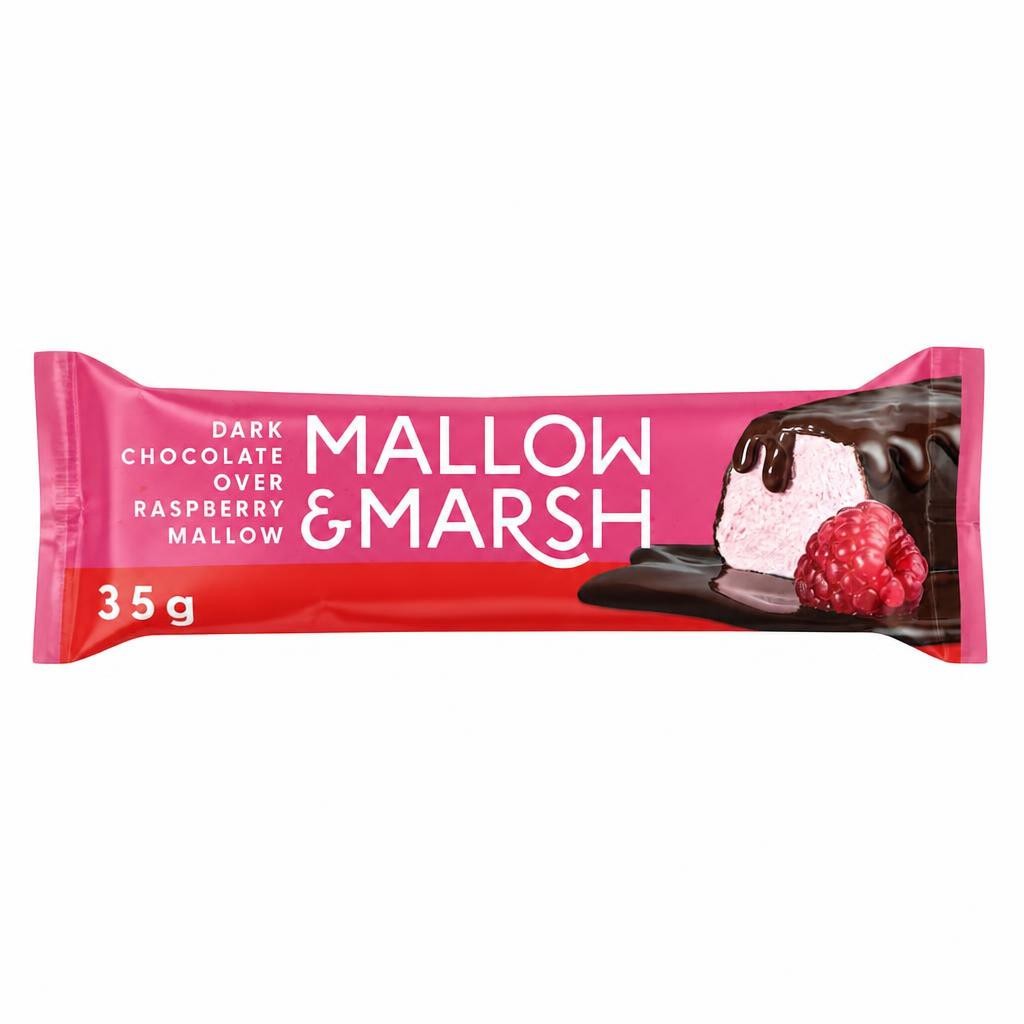 Mallow & Marsh Dark Chocolate Over Raspberry Mallow 35g