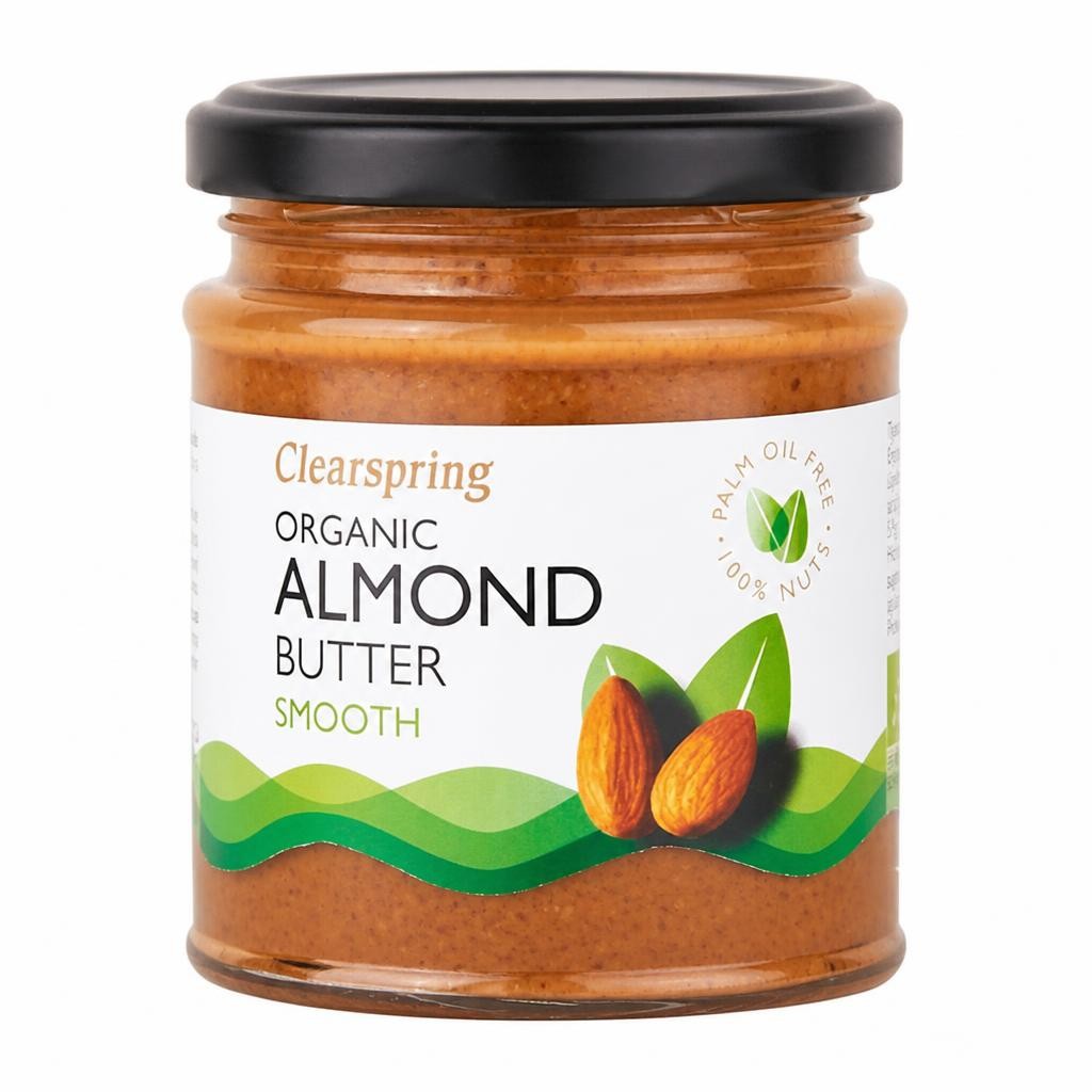 Organic Smooth Almond Butter 170g (Clearspring)