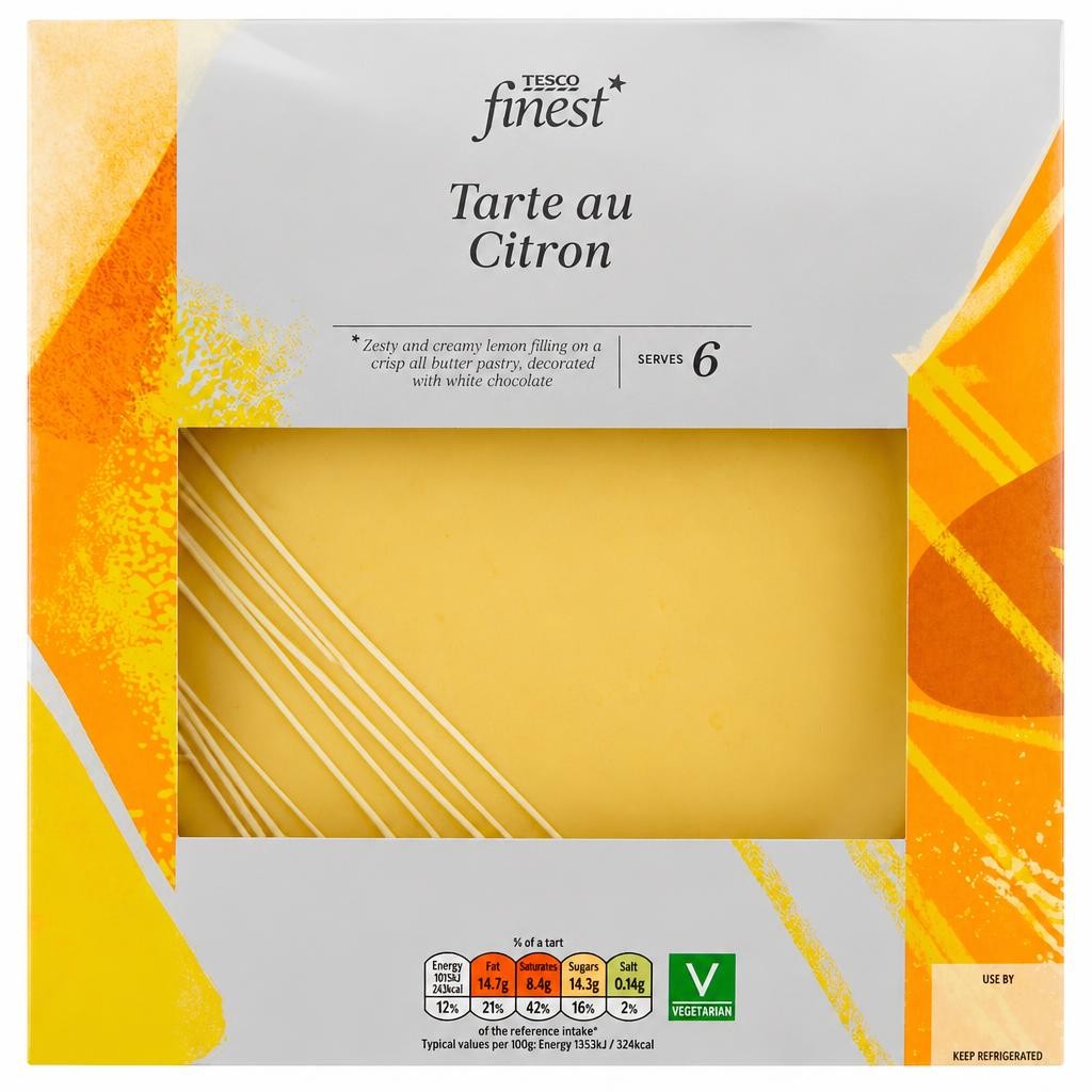 Tesco Finest Tarte Au Citron 450G
