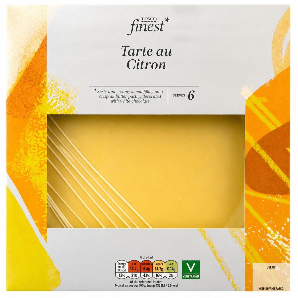 Tesco Finest Tarte Au Citron 450G