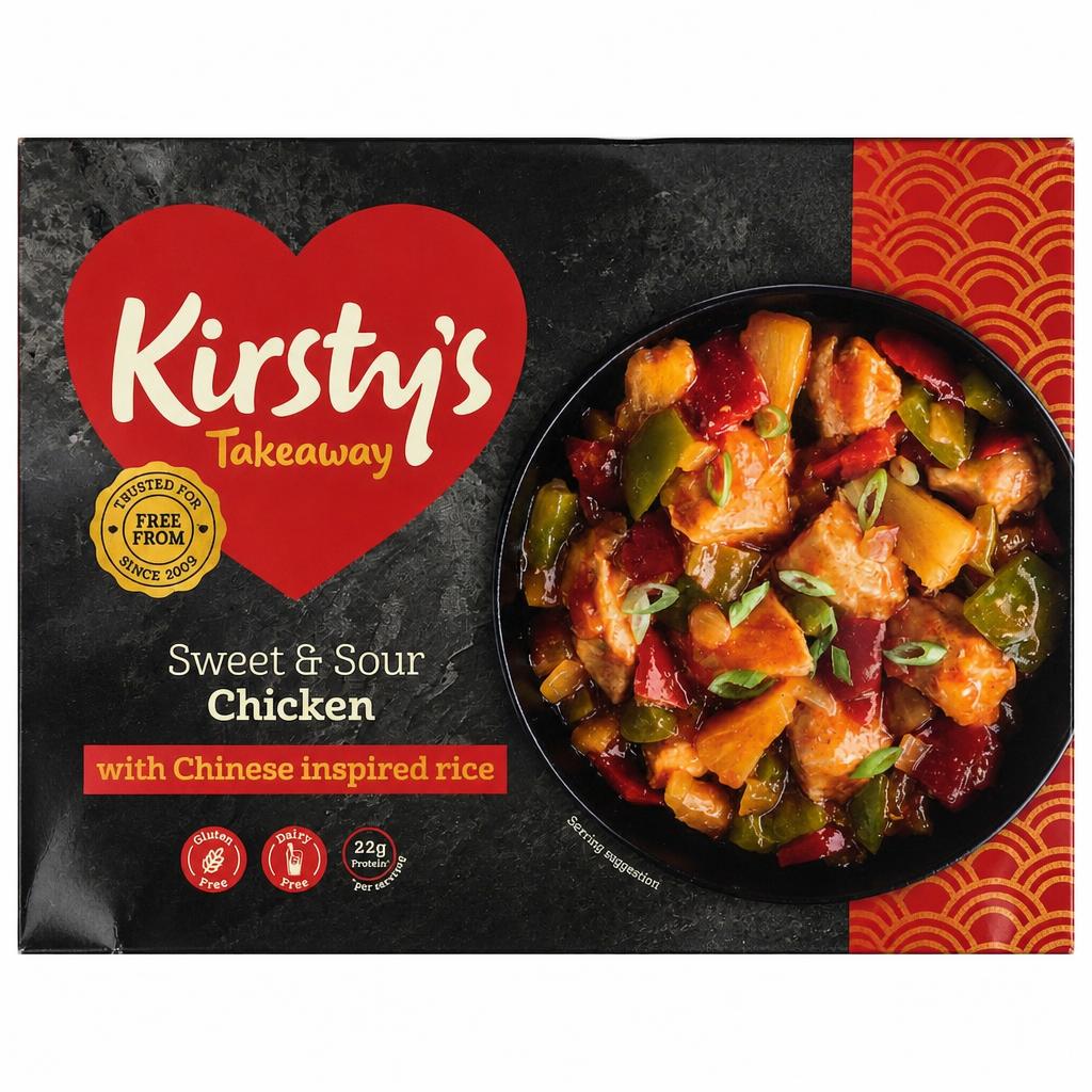 Kirsty's Gluten Free Sweet & Sour Chicken & Rice 450G