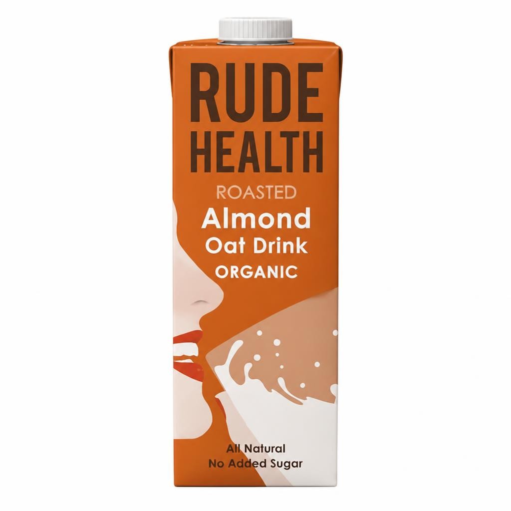 Organic Roasted Almond and Oat Drink 1l (Rude Health)