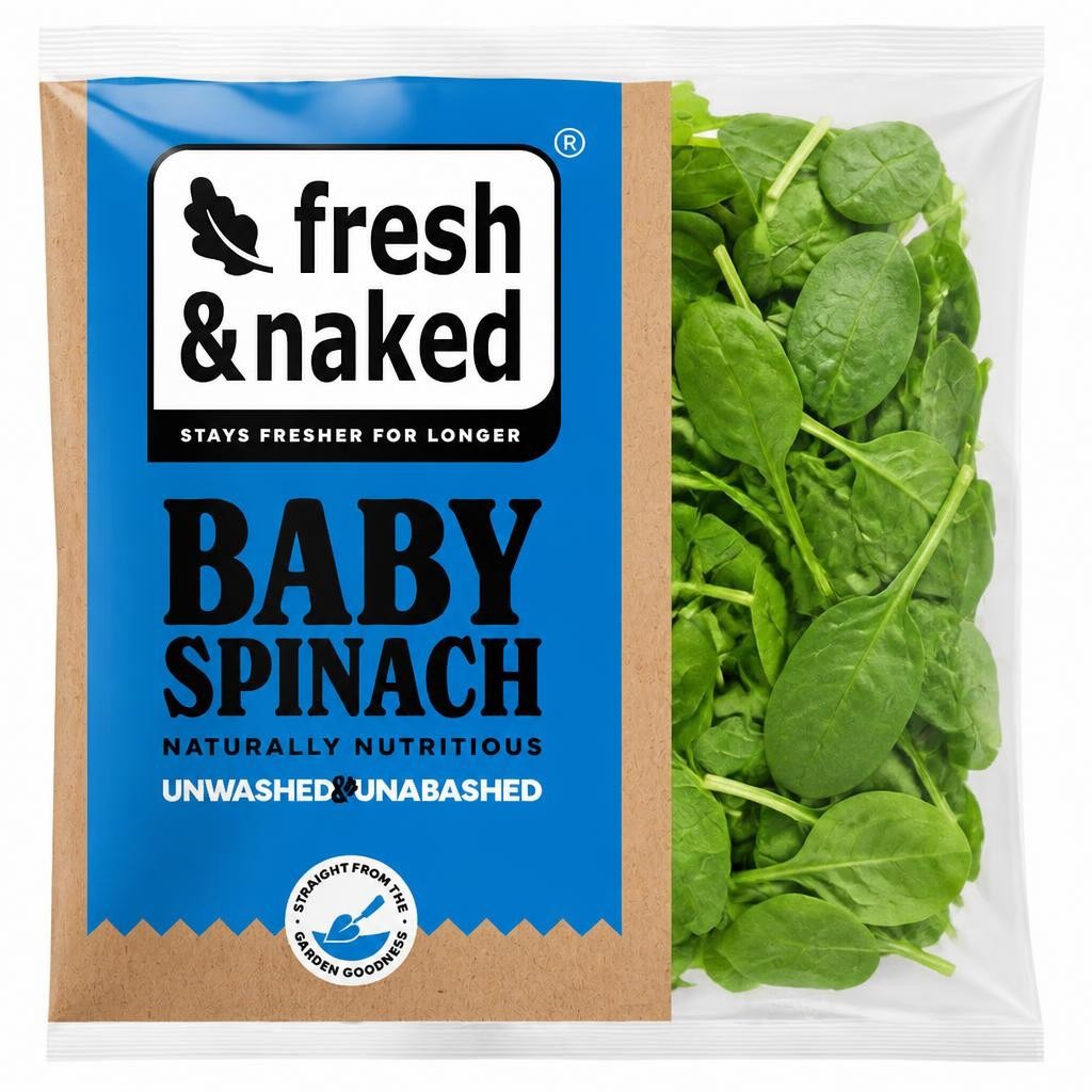 Fresh & Naked Spinach 125G