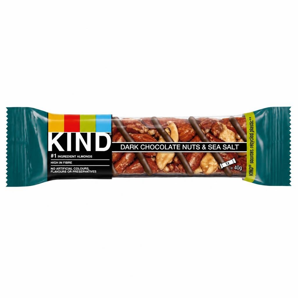 KIND Dark Chocolate Nuts & Sea Salt Cereal bar 40g