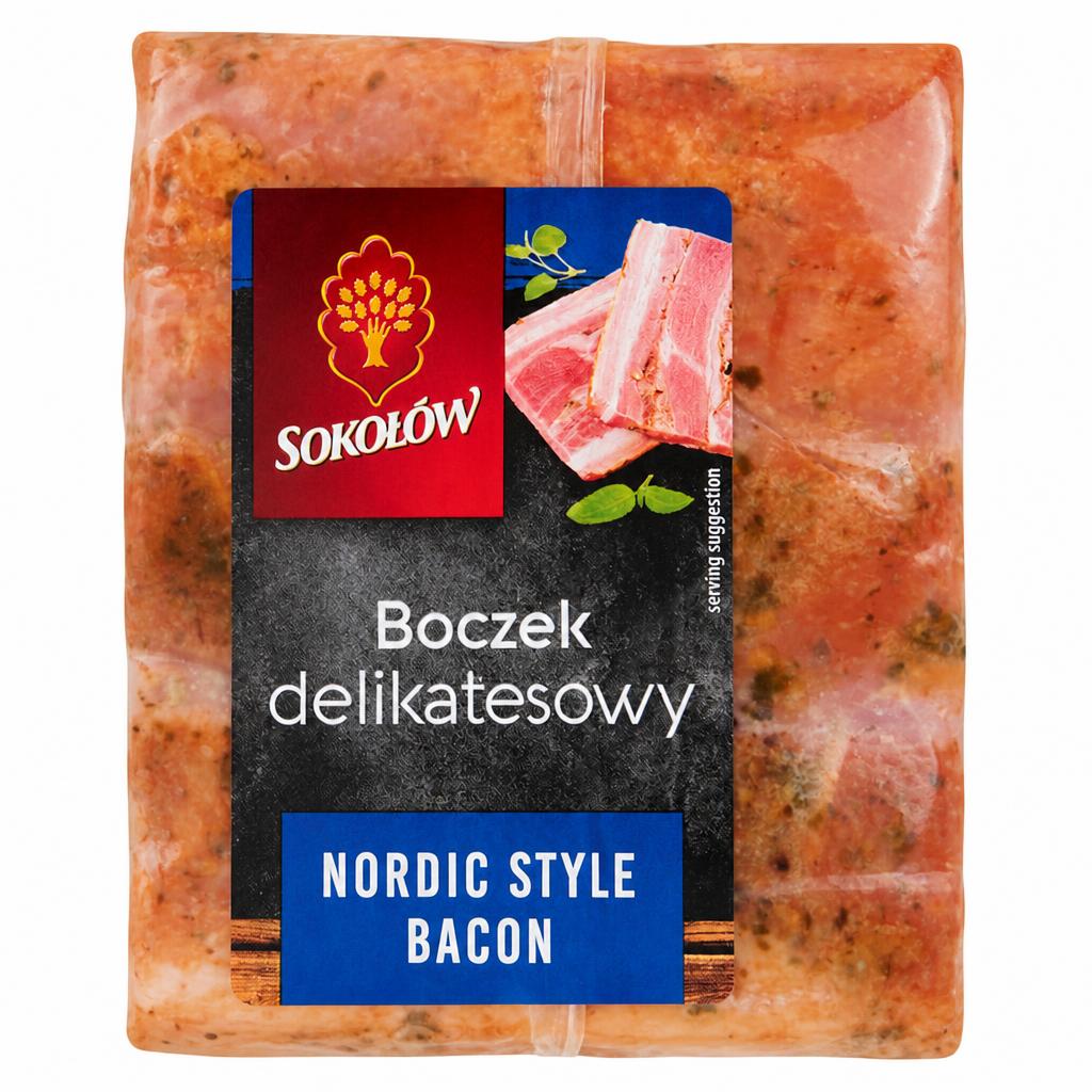 Sokolow Nordic Style Bacon In Block 480G